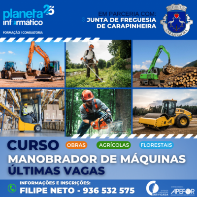 Realização da formação “Manobrador de Máquinas”