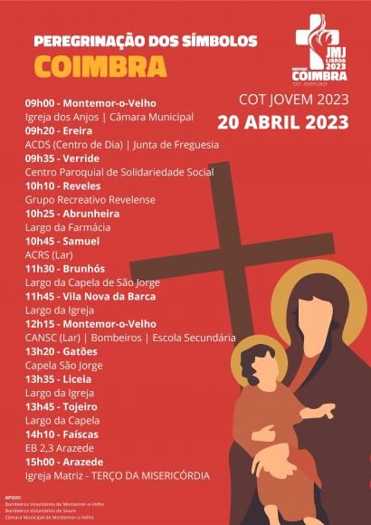 Peregrina&ccedil;&atilde;o dos s&iacute;mbolos Coimbra 