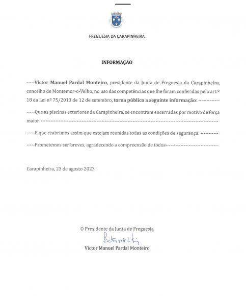 Piscinas de Carapinheira 